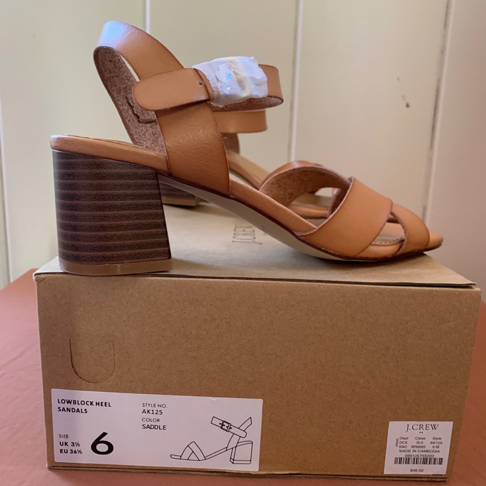 JCREW Lowback Heel Sandals